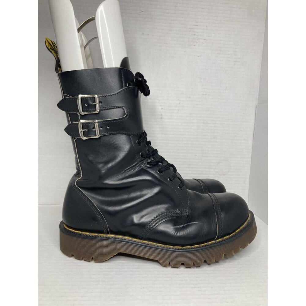 Dr. Martens Crazy Bomb 80's England size 10 US/9 UK Steel Toe Boots With straps